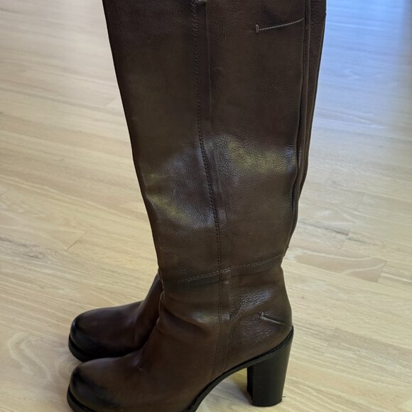 CNC Costume National Gray Leather Boots 39/US 9 - Picture 7 of 7